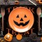 4Pcs Halloween Placemats Pumpkin Bat Black Cat Skeleton Table Mat(Colorful)